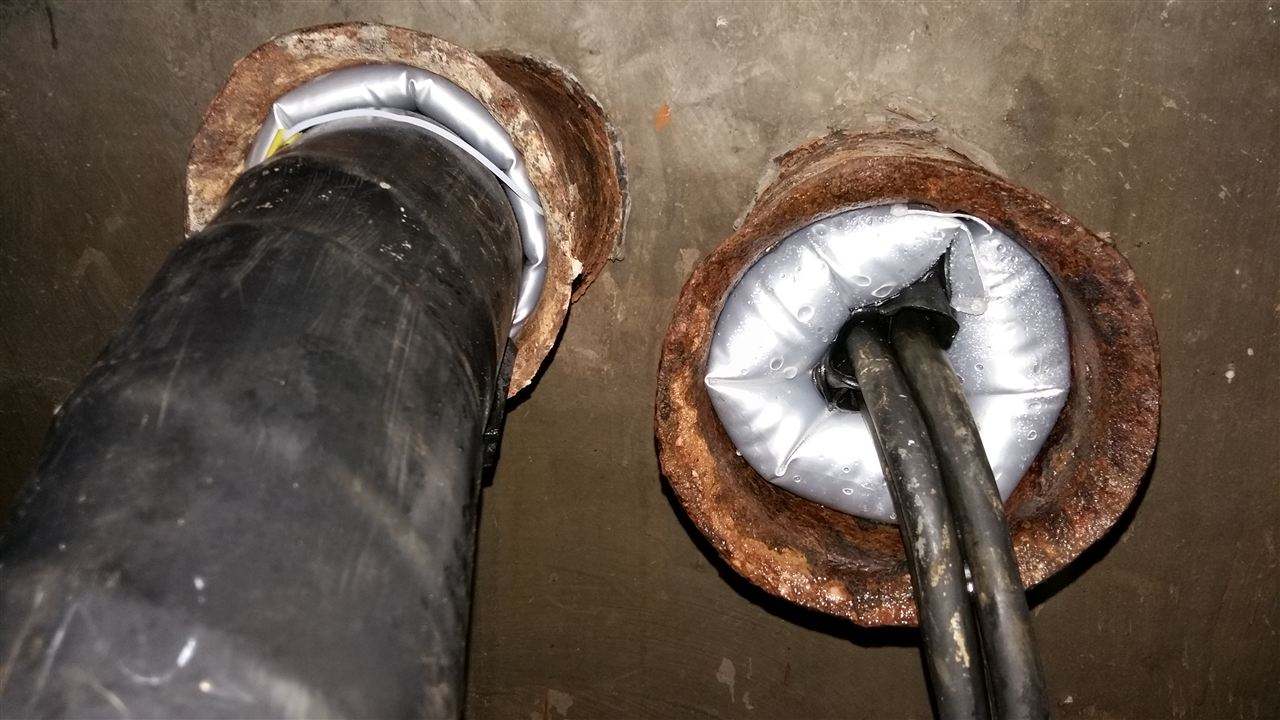 孔洞防水中电缆充气管堵的应用