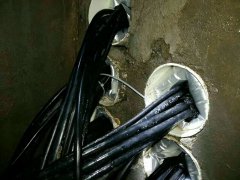 多根电缆穿地下室墙密封防水做法图解