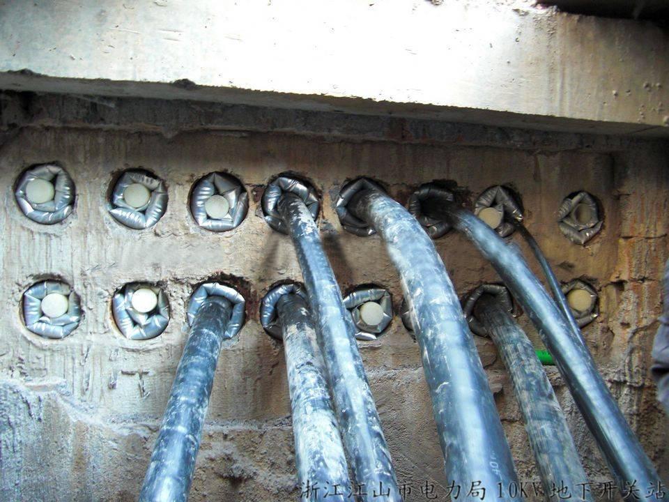充气型电缆管道密封系统安装实景